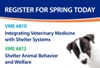 Spring 2013 Online Shelter Medicine Courses